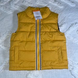 New!! Gymboree Boys Puffer Vest 12-24 Months Yellow